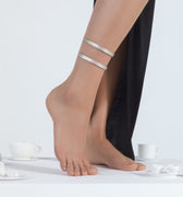 Sterling silver ankle bracelet