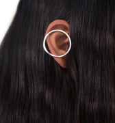 Circular ear cuff in sterling silver