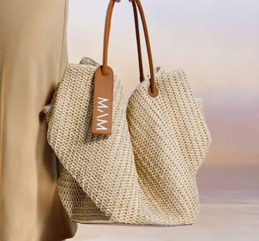 natural raffia bag