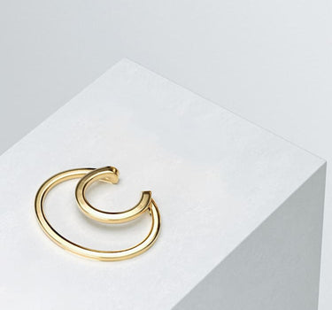 gold moon ear cuff