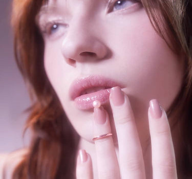 Rose Gold Perle Nagelring