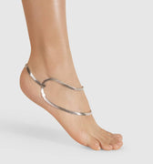 Design silver ankle bracelet