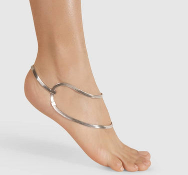 Design silver ankle bracelet