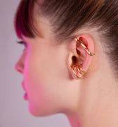 Versatile cartilage ear cuff in gold